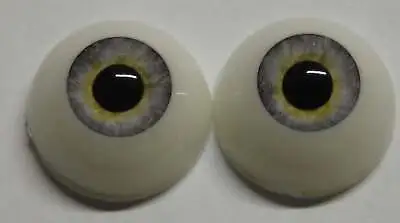 20mm Whispy Grey Round Acrylic Eyes Reborn Baby Doll Making Supplies • $9.60