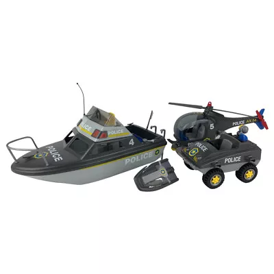 £14.99 • Buy Playmobil Action 9043 Police Superset Boat, Helicopter, Jet Ski & Beach Buggy