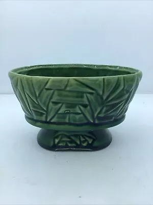 Vintage McCoy Oval Footed Green Planter • $18