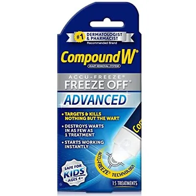 $24.96 • Buy Compound W Freeze Off Advanced Wart Remover With Accu-Freeze Multicolor 1 Count