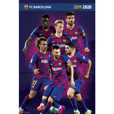 BARCELONA - 2020 PLAYERS COLLAGE POSTER 24x36 - MESSI 3558 • $9.45