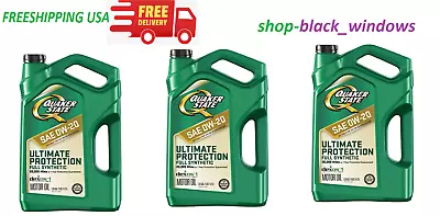 3 Pack Quaker State Full Synthetic 5W-30 Motor Oil 5-Quart • $21.99