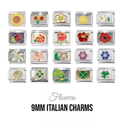 £4.99 • Buy Flower 9mm Classic Italian Charm - Fits 9mm Classic Italian Charm Bracelets
