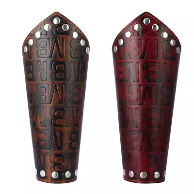Steampunk Letters Artificial Leather Arm Bracer Gauntlet • $8.24