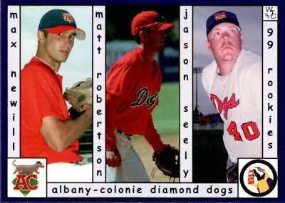 1999 Albany-Colonie Diamond Dogs Warning Track #21 Matt Robertson Jason Seely +1 • $12.99