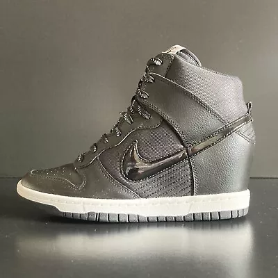 Nike Dunk Sky High Essential Women's US 8 Black/White Hidden Wedge Sneakers  • $99.95