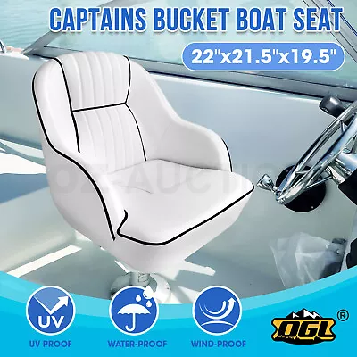 OGL Boat Bucket Seat Chair Helm Marine Pontoon Captain 19.5x22x21.5 Inches • $289.95