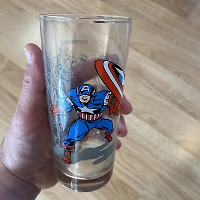 $27 • Buy Captain America PGCA Glass Pepsi Collector Series