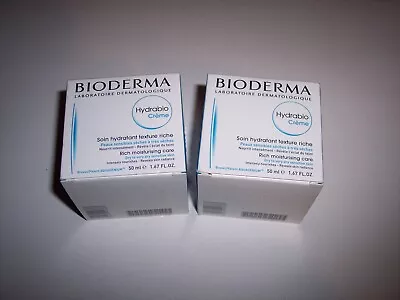 2 NOS Bioderma Rich Moisturising Care 1.7oz ~EXP:  11/22 SHELFPULLS AS IS D4 • $11.99