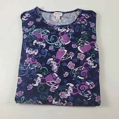 £11.67 • Buy LuLaRoe Women Shirt Alice In Wonderland Queen Of Hearts IRMA T-shirt Xs