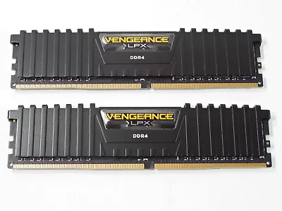16GB (2 X 8GB) DDR4 Gaming Desktop RAM Memory Corsair Vengeance LPX Matched Pair • $29.95
