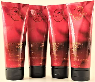 QTY 4 Bath & Body Works Renewing Meadow Walk ROSE MAGNOLIA Body Cream Lotion 8oz • $44.97