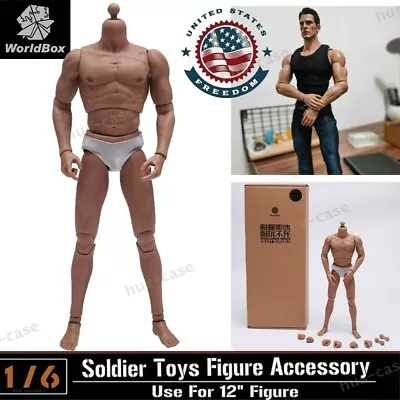 1/6 WORLDBOX AT016 Muscular Durable Body Super Strong 12  Male Figure U.S.A. • $47.11