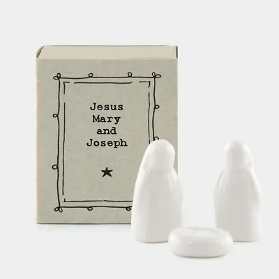 East Of India Christmas Matchbox- Jesus Mary & Joseph • £5.99