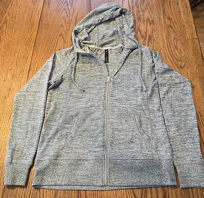 90 Degree By Reflex Sweatshirt Hoodie Full  Zipper Jacket  Gray  Size Large  • $7.50