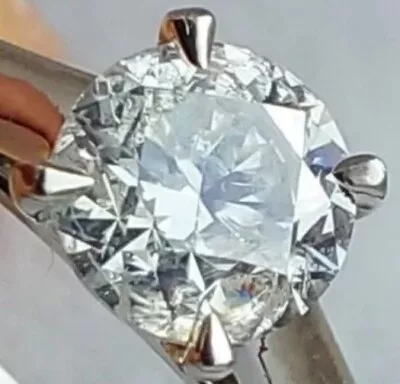 £899.99 • Buy RARE Palladium Diamond Solitaire 0.50Ct Wedding Engagement Ring Size K