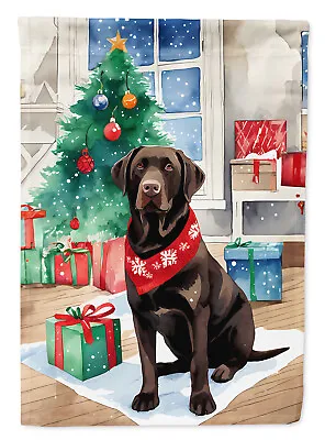 Chocolate Labrador Retriever Christmas Flag Garden Size DAC3502GF • $16.99