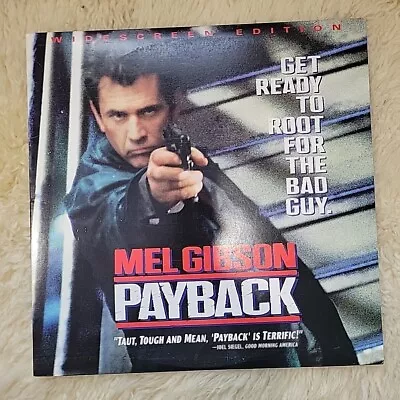 PAYBACK Laserdisc LD WIDESCREEN FORMAT ULTRA RARE MEL GIBSON STARS 1999 RELEASE! • $45.95