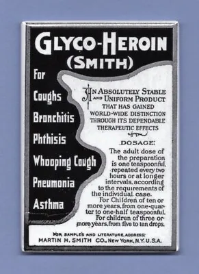Glyco Heroin *2x3 Fridge Magnet* Vintage Advertisements Medical Old • $8.95