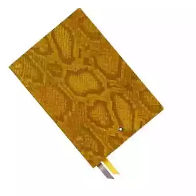 Montblanc Fine Stationery Notebook #146 Python Print Saffron Yellow 119548 • $150