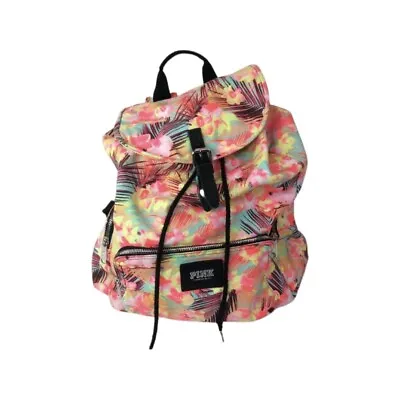 Victorias Secret Pink Galaxy Floral Backpack Canvas 2013 Collection • $40.50