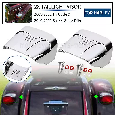 Motorcycle Rear Tail Light Visor Covers For Harley Ultra FLHTCUTG Trike FLHXXX • $50.98