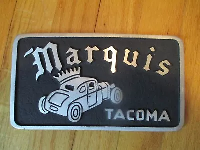 VTG LOW RIDER MARQUIS Car Club Plaque License Plate So CAL ROD N SPEED SHOP PROP • $59