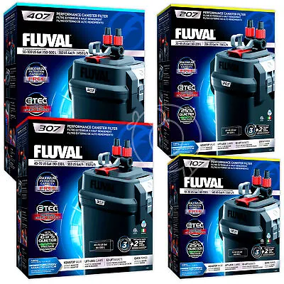 Fluval 107 207 307 407 External Power Filter Includes Media  Aquarium Fish Tank • £216.99