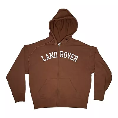 Land Rover Pac Sun Hoodie Sweatshirt Size Small Brown Full Zip • $15