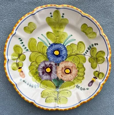 Vietri Italy Campagna Solimene Flower Bouquet Dinner Plate • $39.95