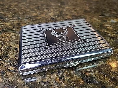 Vintage Metal Harley Davidson Cigarette Holder Case With Mirror NICE! • $38