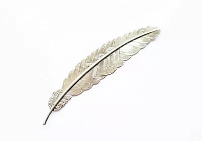 Bookmark Metal Feather Silver Creative Vintage Stationary Reading Gift Present • £2.95