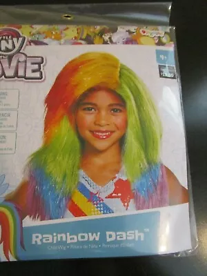 Rainbow Dash Child Wig 4+ Yrs My Little Pony The Movie Nip • $8.95