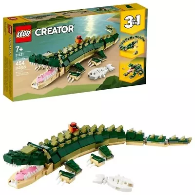 LEGO CREATOR: Crocodile 31121 New In Box. 454 Pieces- Frog - Snake - NEW BOX • $47