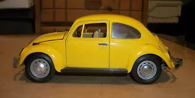 1967 Volkswagen VW Beetle # 92078 By Road Tough- 1:18 Scale -Yellow • $18.50