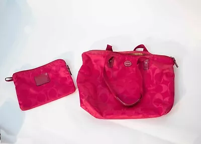 Hot Pink Coach Purse • $40