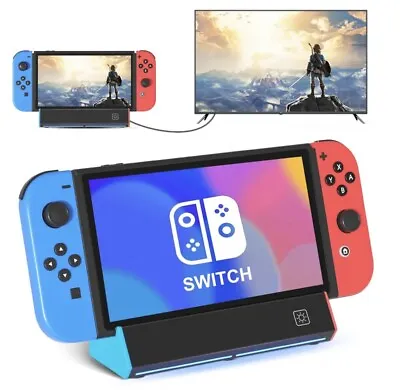 Portable Charging Dock For Nintendo Switch 4K HDMI Adapter USB 2.0 OLED • $26.40