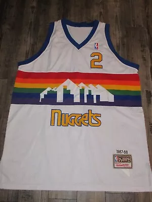 Alex English Denver Nuggets Authentic Mitchell &Ness Jersey Size 56 NBA 87-88 • $89.99