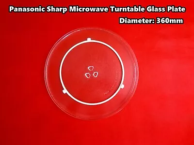 Panasonic Sharp Omega Microwave Oven Glass Turntable Plate Platter 360mm (W4)  • $36.95