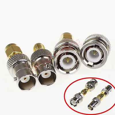 4pcs/Set BNC To SMA Type Male Female RF Connector Adapter Test Converter Kit NEW • $8.49