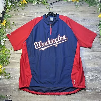 $40 • Buy Washington Nationals Jersey Size Large Majestic Cool Base Baseball Windbreaker