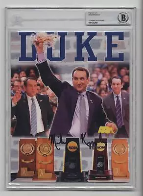 1900-Present Authenticated Mike Krzyzewski BAS Authentic Auto • $284.51