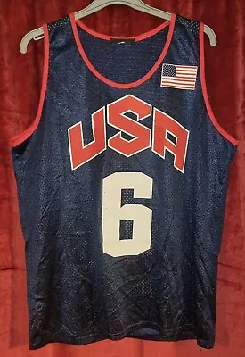 £19.99 • Buy Retro Team USA #6 LeBron James Basketball Vest
