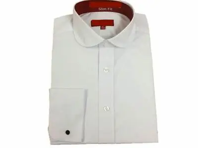 Penny Collar Victorian White Shirt Slim Fit/Classic Fit & Extra Long Peaky Style • $30.31