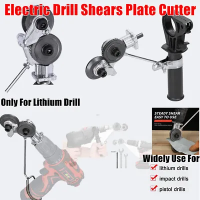 Professional Electric Drill Shears Plate Cutter Attachment Sheet Cutter Widely • $16.99