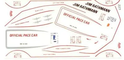 Fred Cady 227 78 Corvette Indianapolis 500 Pace Car Decal • $9.75