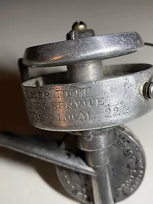 Vintage Pecos-Luxe Fishing Reel - Engraved With Name And Local Union Number • $37