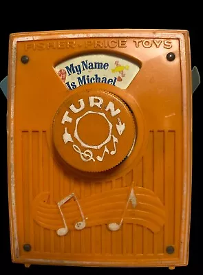 Vintage Fisher Price Music Box Pocket Radio 1974   My Name Is Michael  Works • $22.47