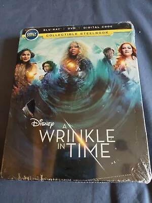 Disney A Wrinkle In Time STEELBOOK (Bluray DVD Digital) *BRAND NEW* • $8.88