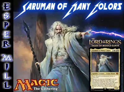 Saruman Of Many ColorS MTG EDH Commander Deck Monster Mill! • $77.40